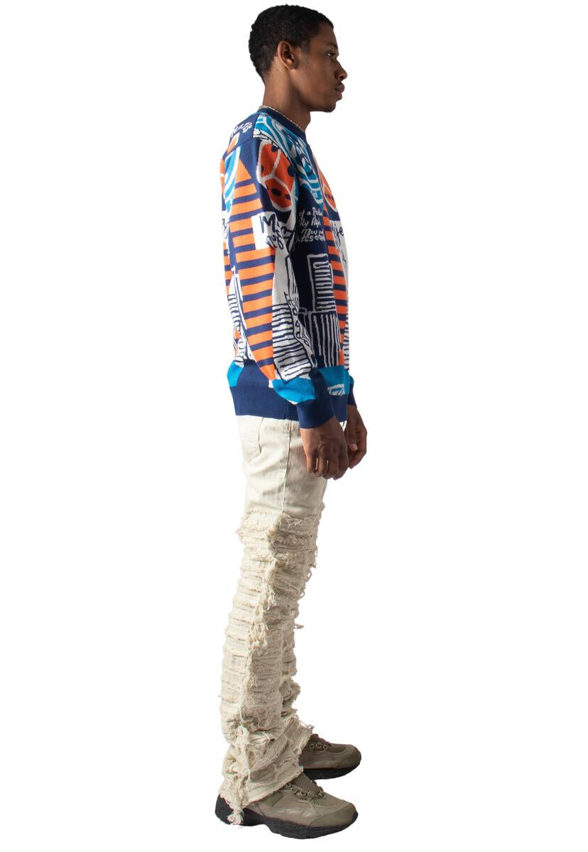 CITY GRAPHIC JACQUARD SWEATER (SW2238)